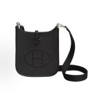 HERMES Evelyne 16 Amazone Silver buckle crossbody single-shoulder bag 16 Women 89 Noir Black